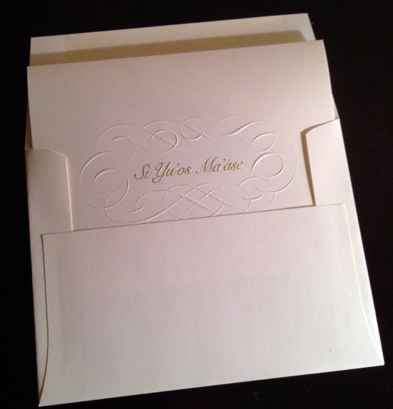 Guam & CNMI Si Yu'os Ma'ase Thank You Personal Stationary and Envelope