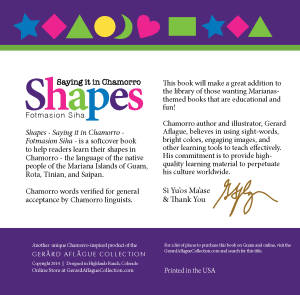 Shapes in Chamorro Soft Cover Art Back